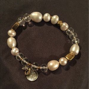 New Silpada Pearl Stretch Bracelet